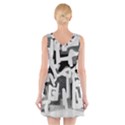 Abstract art V-Neck Sleeveless Skater Dress View2