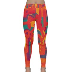 Abstract Art Classic Yoga Leggings by ValentinaDesign