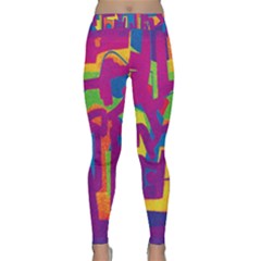 Abstract Art Classic Yoga Leggings by ValentinaDesign