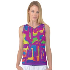 Abstract Art Women s Basketball Tank Top by ValentinaDesign