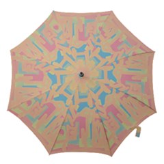 Abstract art Hook Handle Umbrellas (Large)