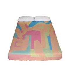 Abstract art Fitted Sheet (Full/ Double Size)