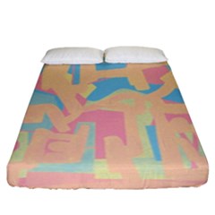 Abstract art Fitted Sheet (King Size)