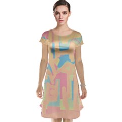 Abstract art Cap Sleeve Nightdress