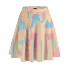 Abstract art High Waist Skirt