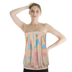 Abstract art Strapless Top