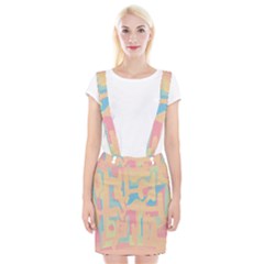 Abstract art Braces Suspender Skirt