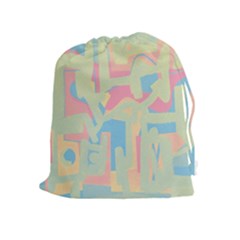 Abstract Art Drawstring Pouches (extra Large) by ValentinaDesign