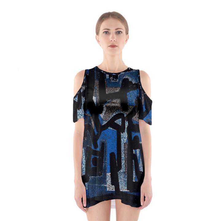 Abstract art Shoulder Cutout One Piece