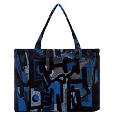 Abstract Art Medium Zipper Tote Bag by ValentinaDesign