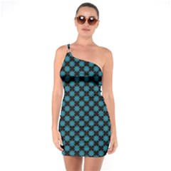 Pattern One Soulder Bodycon Dress by ValentinaDesign