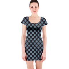 Pattern Short Sleeve Bodycon Dress by ValentinaDesign