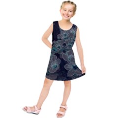 Glowing Flowers In The Dark C Kids  Tunic Dress