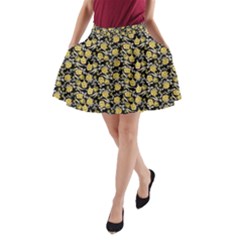 Roses Pattern A-line Pocket Skirt by Valentinaart