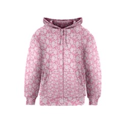 Roses pattern Kids  Zipper Hoodie