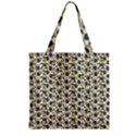 Roses pattern Zipper Grocery Tote Bag View2