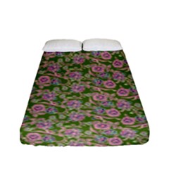 Roses Pattern Fitted Sheet (full/ Double Size)