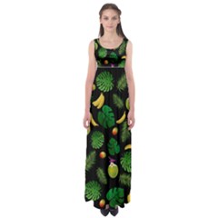 Tropical Pattern Empire Waist Maxi Dress by Valentinaart