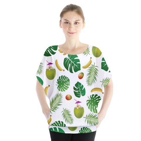 Tropical Pattern Blouse by Valentinaart