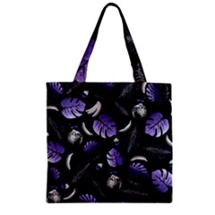 Tropical pattern Zipper Grocery Tote Bag