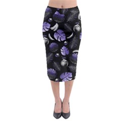 Tropical pattern Midi Pencil Skirt