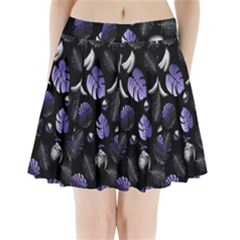 Tropical pattern Pleated Mini Skirt