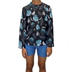 Tropical Pattern Kids  Long Sleeve Swimwear by Valentinaart