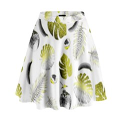 Tropical Pattern High Waist Skirt by Valentinaart