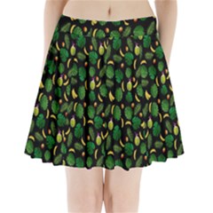 Tropical Pattern Pleated Mini Skirt by Valentinaart