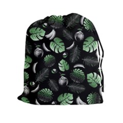 Tropical Pattern Drawstring Pouches (xxl) by Valentinaart