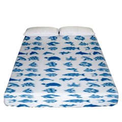 Fish Pattern Fitted Sheet (king Size) by ValentinaDesign