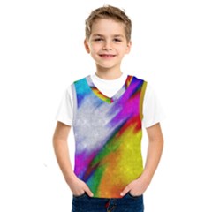 Rainbow Colors                  Kids  Basketball Tank Top by LalyLauraFLM