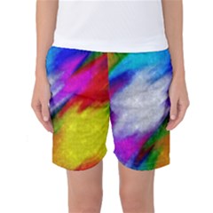 Rainbow Colors        Women s Basketball Shorts by LalyLauraFLM
