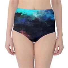 Paint Strokes And Splashes              High-waist Bikini Bottoms by LalyLauraFLM