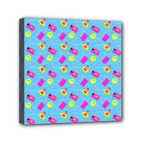 Summer Pattern Mini Canvas 6  X 6  by ValentinaDesign