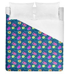 Summer Pattern Duvet Cover (queen Size) by ValentinaDesign