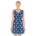 Summer pattern V-Neck Sleeveless Skater Dress View2