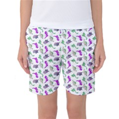 Dinosaurs Pattern Women s Basketball Shorts by ValentinaDesign