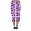 Happy 4th Of July Theme Pattern Velvet Midi Pencil Skirt View2