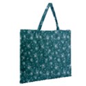 Floral pattern Zipper Large Tote Bag View2