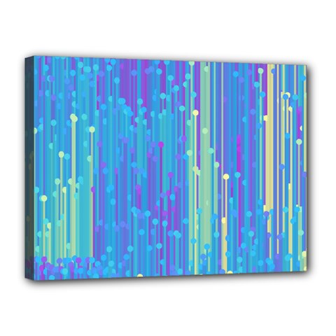 Vertical Behance Line Polka Dot Blue Green Purple Canvas 16  X 12  by Mariart