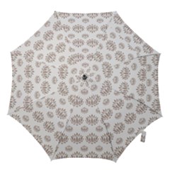 Dot Lotus Flower Flower Floral Hook Handle Umbrellas (medium)