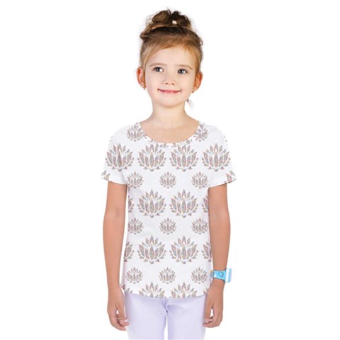 Dot Lotus Flower Flower Floral Kids  One Piece Tee by Mariart