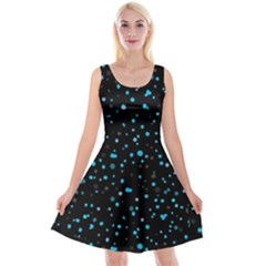 Dots Pattern Reversible Velvet Sleeveless Dress by ValentinaDesign