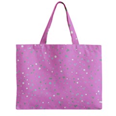 Dots Pattern Zipper Mini Tote Bag by ValentinaDesign