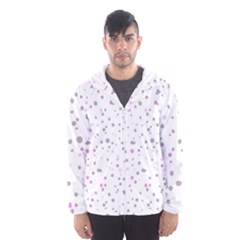 Dots Pattern Hooded Wind Breaker (men) by ValentinaDesign