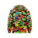 Colorful paint on a black background                 Kids Zipper Hoodie View2