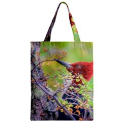 Woodpecker At Forest Pecking Tree, Patagonia, Argentina Classic Tote Bag by dflcprints
