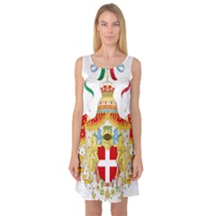 Coat Of Arms Of The Kingdom Of Italy Sleeveless Satin Nightdress by abbeyz71