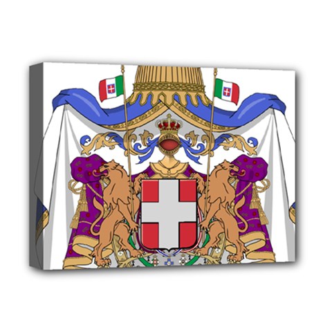 Greater Coat Of Arms Of Italy, 1870-1890  Deluxe Canvas 16  X 12   by abbeyz71